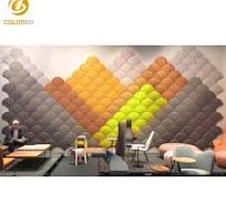 OEM Polyester Acoustic Panels Fiber in Dubai Art 3D Decor Wall panel