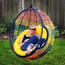 swingasan rainbow ombre hanging chair pier 1 hanging chair swingasan backyard diy projects