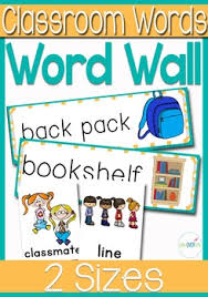 Word Wall And Pocket Chart Cards For Classroom Words Esl Ell