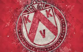 Download Wallpapers Kv Kortrijk 4k Geometric Art Logo Belgian Football Club Red Abstract Background Jupiler Pro League Kortrijk Belgium Football Belgi Geometric Art Creative Art Abstract Backgrounds