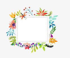 Watercolor Flowers Border Vector Material Watercolor Flowers Paintings Watercolor Flowers Flower Frame