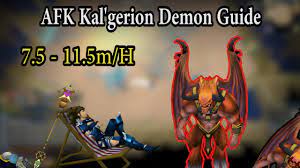 Great task for both exp and money. Afk Kal Gerion Demons Guide In Psd 7 5 11 5m H 350 410k Magic Xp H Runescape 3 Youtube