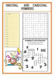 Counting in english, cardinal and ordinal numbers for englih learners. English Esl Numbers Ordinal Numbers Worksheets Most Downloaded 154 Results