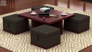 You coffee table is just that, a coffee table. Coffee Table Sets Shop Stylish Wooden Coffee Tables With Stools Online From Wooden Street Youtube