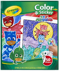Luna girl, romeo and night ninja. Amazon Com Crayola Pj Masks Coloring Pages And Stickers 32 Pages Gift For Kids Ages 3 4 5 6 Toys Games