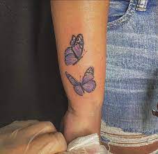 Lilac, green, blue, black and purple. Purple Butterfly Hand Tattoos Novocom Top
