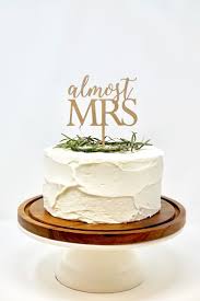 Almost Mrs Cake Topper Bridal Shower Cake Topper Calligraphy Etsy In 2020 Bridal Shower Cake Topper Bridal Shower Cakes Rustic Wedding Shower Cakes