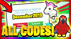 Последние твиты от adopt me! All New Secret Roblox Adopt Me Codes December 2019 Trying Adopt Me Codes Some Working Youtube