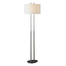 Kovacs P188 084 Brushed Nickel 2 Light 62 Tall Floor Lamp From With Led Bulbs Included Tall Floor Lamps Nickel Floor Lamp Floor Lamp