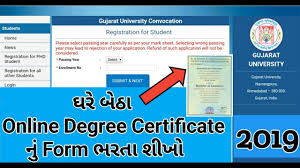 Gujarat university degree certificate application online 2019 (latest). Vnsgu Surat Degree Certificate Online Form Fill Up Started By Bavaliya Vishnubhai