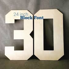 Giant Block Letters And Numbers Athletic Sports Style Lettering 24 Inches Block Lettering Senior Night Gifts Lettering