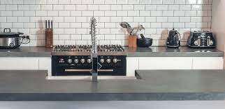 concrete kitchen benchtops canberra open plan living room island wall ideas