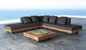 Solid Acacia And Anthracite Grey Canvas 4 6 Seater Garden Sofa Porto Rico Maisons Du Monde Sofa Ao Ar Livre Sofa De Madeira Sofas Modernos