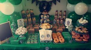 Starbucks Birthday Party Ideas Photo 8 Of 11 Starbucks Birthday Party Starbucks Party Starbucks Birthday