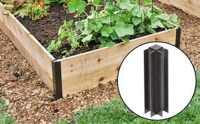 This steel raised garden bed connection kit is a easy to install kit of metal hinges to connect the corners of a raised bed (wood boards sold separately). All About Raised Bed Gardens This Old House