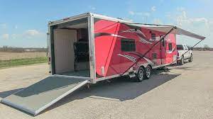 Find toy hauler ads in our caravans category. 2014 Forest River Work And Play 30wla Toy Hauler Travel Trailer For Sale By Owner Sold 5 3 2017 Www Toy Hauler Travel Trailer Toy Haulers For Sale Toy Hauler