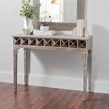 Check out our mirror console table selection for the very best in unique or custom, handmade pieces from our home & living shops. Kerri Rustic Mirrored Console Table Kirklands