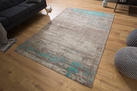 Was ist das besondere an einem teppich nach maß? Design Teppich 160x240cm Grau Vintage Riess Ambiente De
