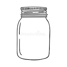 Hand Drawn Mason Jar Contour Sketch Vector Illustration Sponsored Paid Paid Drawn Jar Vector Mason Jar Clip Art Mason Jar Tattoo Bottle Drawing
