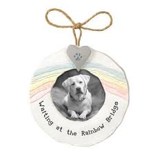Grasslands Road Round Rainbow Bridge Pet Photo Frame White Rainbow Bridge Dog Easiest Dogs To Train Dog Memorial