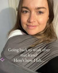 I still remember my own return to work after maternity leave 💙 It felt  like every hour of the day was spoken for — rushing between work, feeds,  naps, dinners, bedtimes. And
