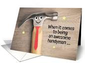 Thank You Handyman Funny Hammer Pun Wearing Tie humor (1761670)