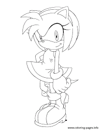 Check spelling or type a new query. Amy Rose Sonic Coloring Pages Printable Coloring Home