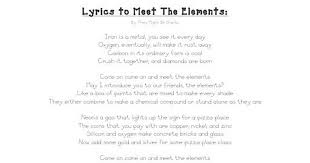 Lyrics To Meet The Elements They Might Be Giants Pdf Lyrics Elements Meet