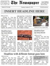Front Page Newspaper Template Ms Word Document Etsy Newspaper Template Newspaper Front Pages Newspaper Format