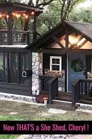 She Shed Ideas Gorgeous Shed Office Craft Room Woman Cave Ideas For Your Backyard Backyard House Shed Homes Shed Office