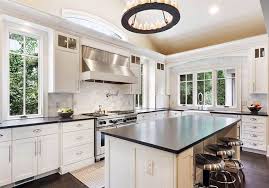 Dark cabinets will look great with light walls, especially if you incorporate dark flooring to really enhance the colors of your kitchen. White Kitchen Cabinets With Dark Countertops Dark Countertops Black Countertops Soapstone Countertops