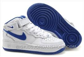 Hot Nike Air Force 1 High Kids White Navy Blue Price 85 00 Big Kids Jordan Shoes Kids Jordan Shoes Cheap Jordan Kids Shoes Nike Air Force Nike Shoes Air Force Discount Nike Shoes
