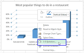 rotate charts in excel spin bar column pie and line charts