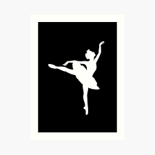 Choose your favorite ballerina silhouette designs and purchase them as wall art, home decor, phone cases, tote bags, and more! Ballerina Silhouette Black Art Print By Xooxoo Redbubble