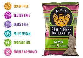 Avocado oil, coconut flour, ground chia seed, sea salt. Siete Lime Grain Free Tortilla Chips 5 Oz Bags 6 Pack Ninelife Europe