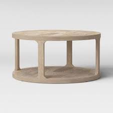 Castalia Round Natural Wood Coffee Table Threshold Natural Wood Coffee Table Coffee Table Coffee Table Wood