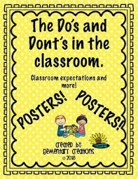The Do D And Don Ts In The Classroom Classroom Expectations Classroom Expectations Classroom Instructional Planning