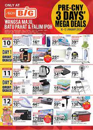 Aeon big bandar tun hussein onn. Aeon Big Pre Cny 3 Days Mega Deals Promotion 10 Jan 2020 12 Jan 2020 Batu Pahat Ipoh Promotion