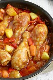 Try This Chicken Afritada Recipe A Filipino Chicken Stew In Tomato Sauce With Carrots Potatoes And B Chicken Afritada Recipe Chicken Recipes Filipino Recipes