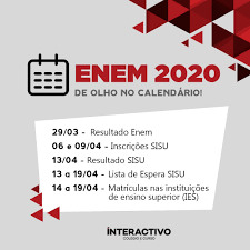 Quer saber tudo sobre o enem 2020? Facebook