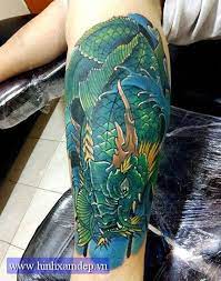 Maybe you would like to learn more about one of these? Hinh Xam Ca Chep Mau Xanh La Cay Koi Fish Tattoo Koi Fish Koi Tattoo Sleeve