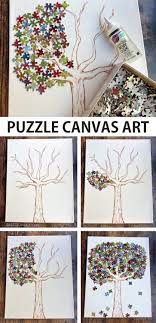 Puzzle piece crafts are easy, inexpensive and fun to do. Fun Diy Puzzle Piece Craft Ideas Puzzle Crafts Puzzle Piece Crafts Fun Diy Crafts