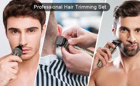Hatteker Hair Clippers for Men T-Blade Trimmer Beard Trimmer Cordless Hair  Trimmer Edgers Shaver Grooming Kit Nose Trimmer for Men 2 in 1 :  Amazon.co.uk: Beauty