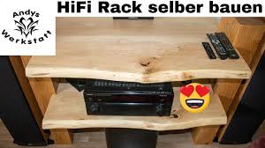 Hifi schrank bauanleitung zum selberbauen 1 2 do com deine. Designer Musik Rack Hifi Regal Aus Echtholz Selber Bauen Youtube