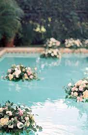 Are You Having A Backyard Wedding We Have 21 Wedding Pool Party Decoration Ideas For Your Big Wedding Pool Party Decorations Pool Wedding Backyard Wedding Pool