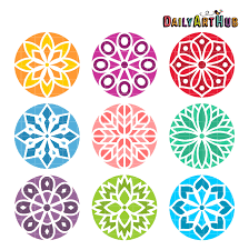 Simple Mandala Clip Art Set Daily Art Hub Free Clip Art Everyday Simple Mandala Simple Mandala Design Free Clip Art