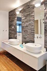 Rivestimenti In Pietra Nel Bagno 20 Esempi Bellissimi A Cui Ispirarsi Bagno Legno Bagno Di Casa Progettazione Bagno