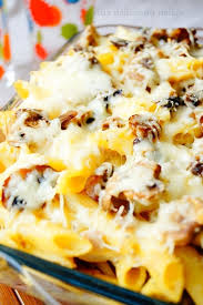 Gratin De Pates Aux Champignons Facile Aux Delices Du Palais