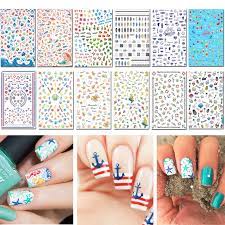 While perusing some of the nail art blogs i frequent, i became aware of whispers. Amazon Com Tailaimei Summer Nail Decals Stickers 1500 Pcs Self Adhesive Tips Diy Nail Art Design Stencil 12 Large Sheets Beauty