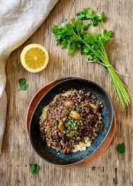 Add onion and cook, stirring frequently, until onion is nicely browned, about 10 minutes. Ginger French Lentil Stew Recipe With Couscous The Conscious Dietitian